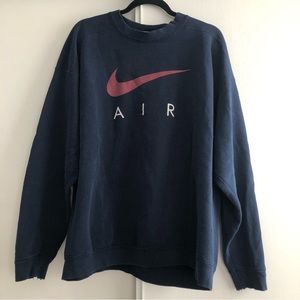 Vintage 90’s Big Logo Nike Crew Neck Sweatshirt Size XL